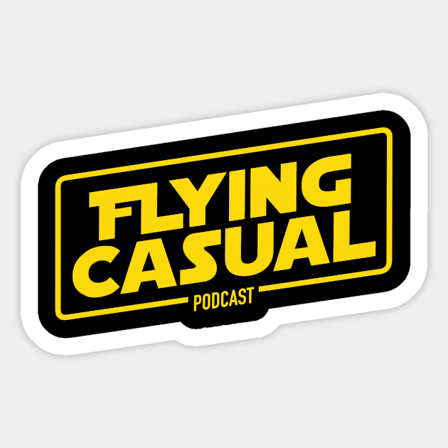 Flying Casual Sticker by FlyingCasualPodcast